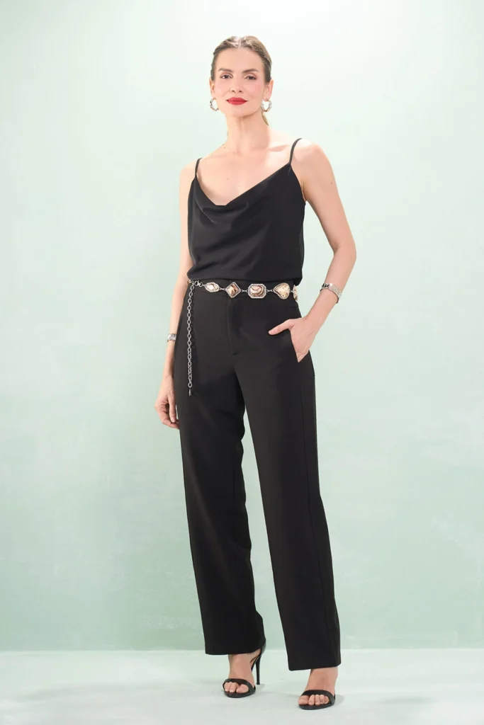 Blusa Alça Fina Degagê Crepe