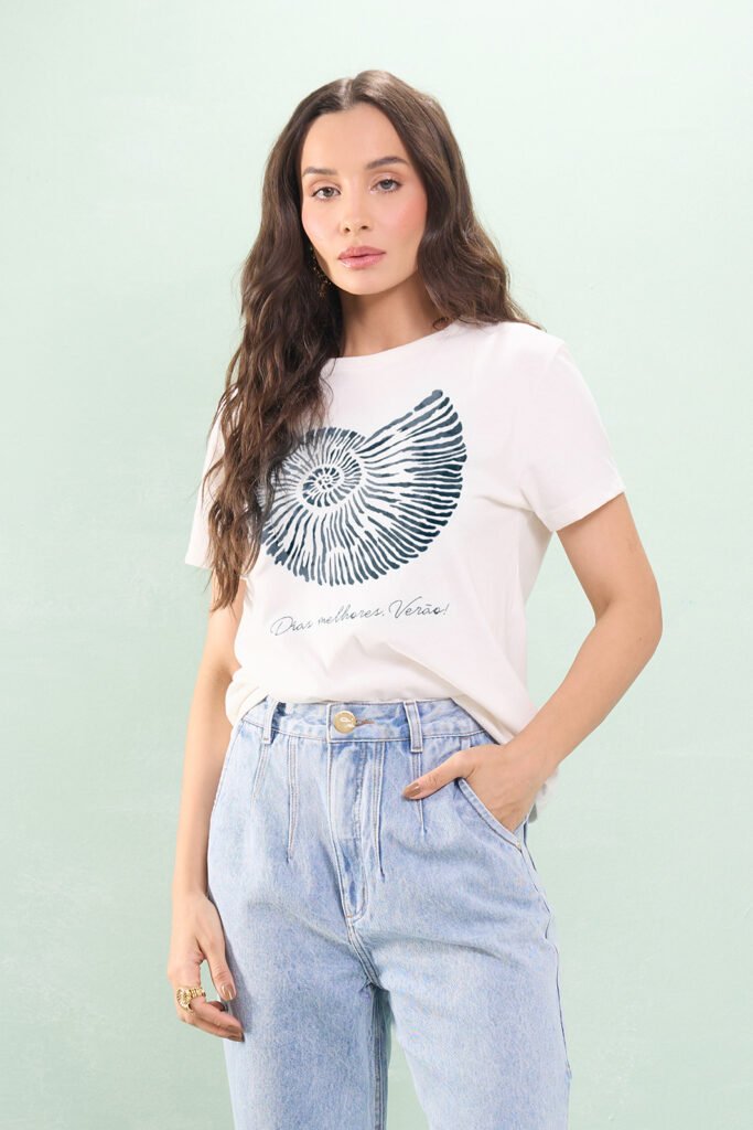 Blusa T-shirt Silk Nautilus