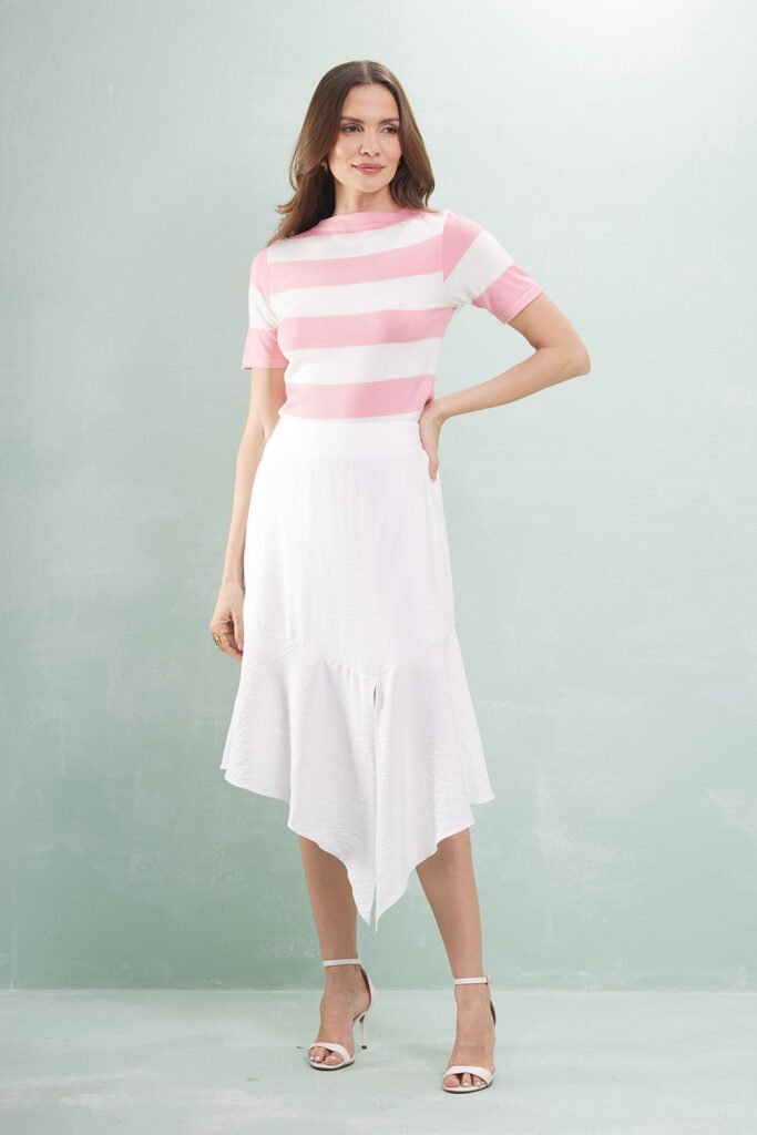 Blusa T-shirt Listra Tricot