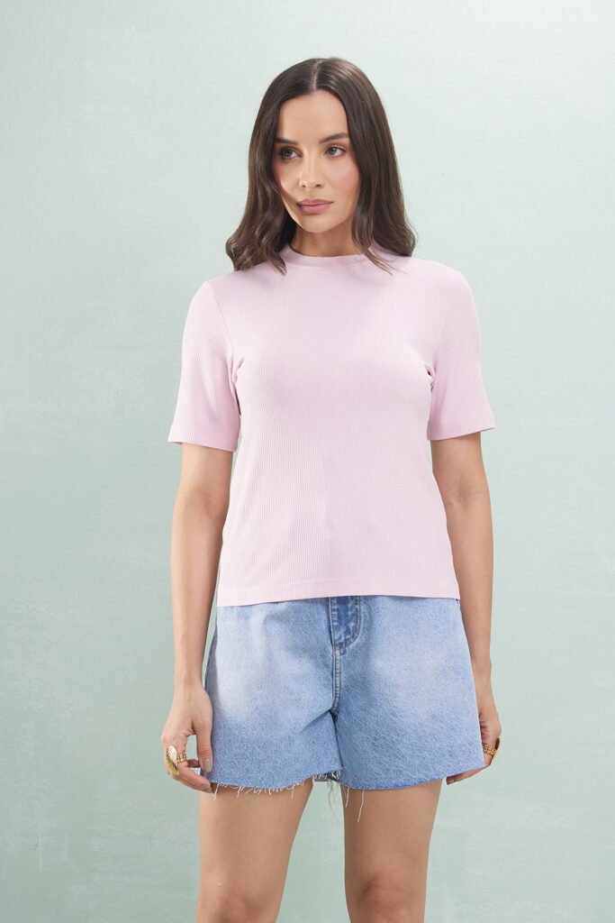Blusa T-shirt Canelada