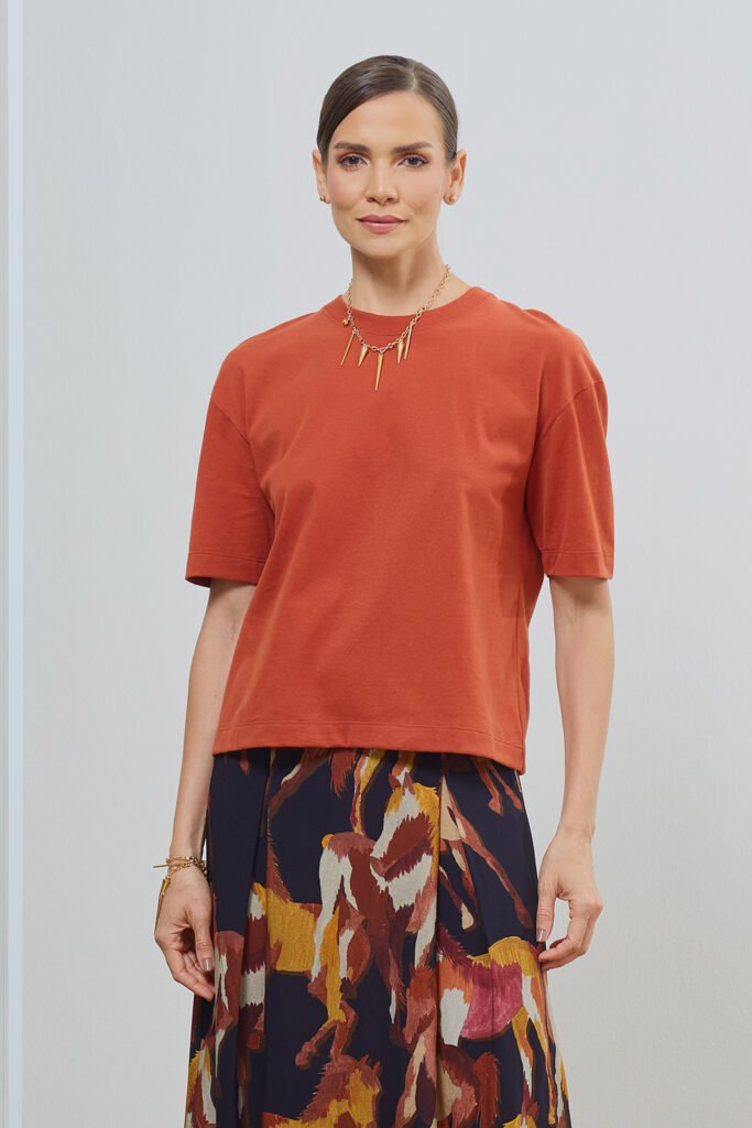 Blusa Cava Descolada Malha Cotton