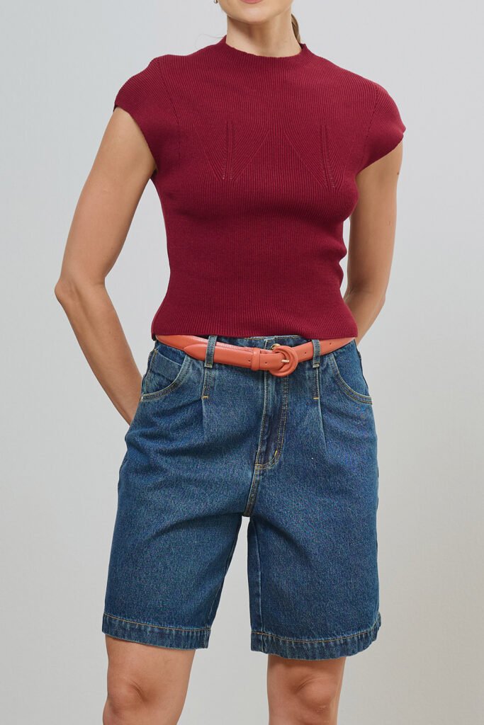 Cinto Fino Fivela Forrada Meia Lua